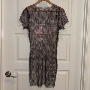 Iris rhinestone cover up dress